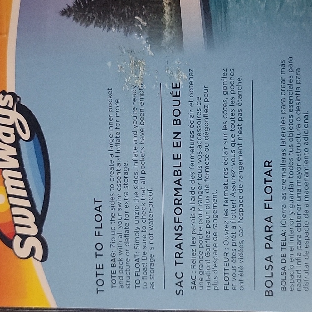 Swimways pack-n-float, blue - Picture 6 of 8